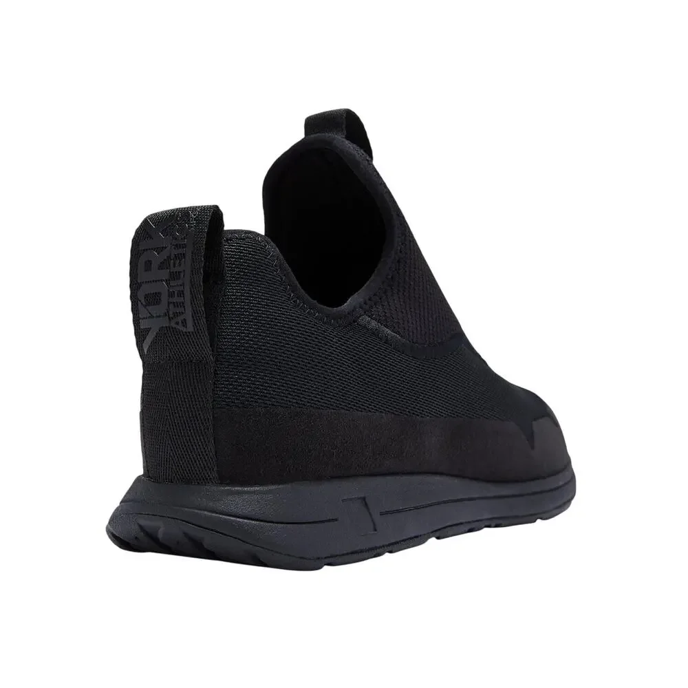YORK The Gail Slip On Sneakers Mens 8 Womens 9.5 Black Recovery Trainer NIB